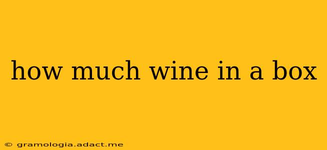 how much wine in a box