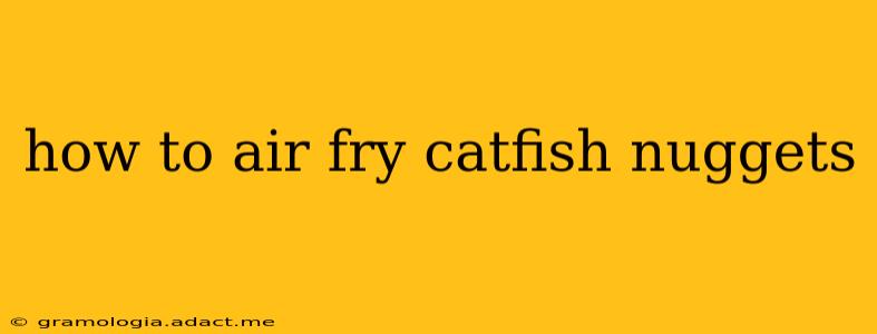 how to air fry catfish nuggets