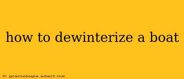 how to dewinterize a boat