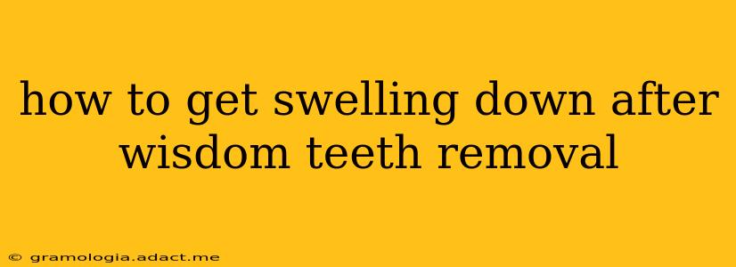 how to get swelling down after wisdom teeth removal