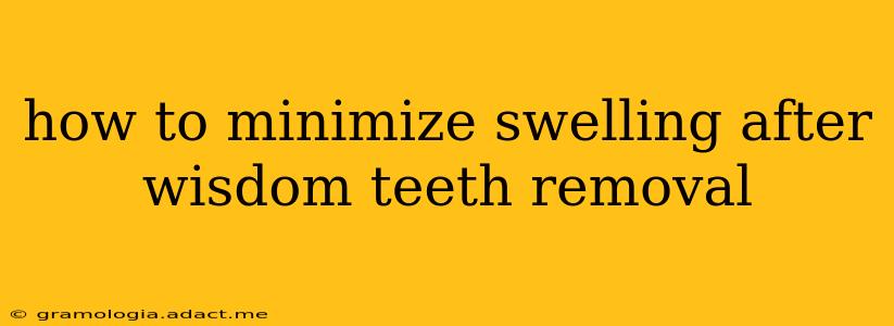 how to minimize swelling after wisdom teeth removal