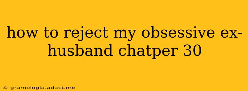 how to reject my obsessive ex-husband chatper 30