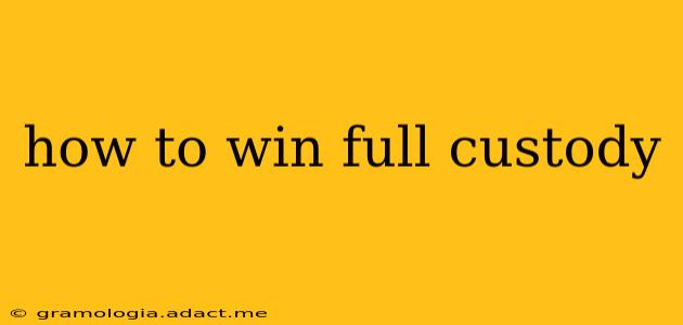 how to win full custody