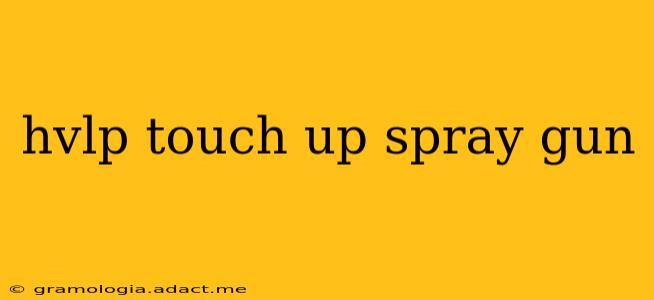 hvlp touch up spray gun