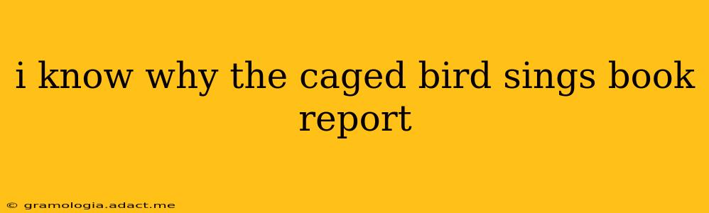 i know why the caged bird sings book report
