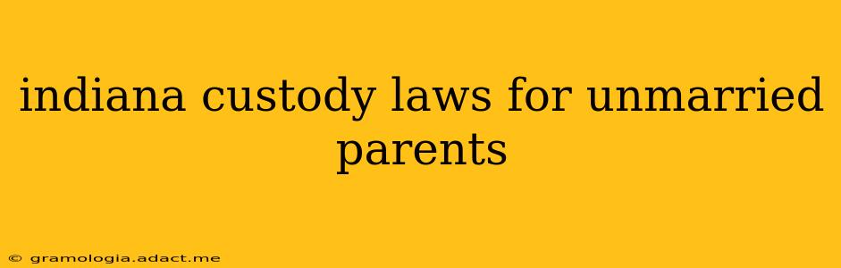 indiana custody laws for unmarried parents