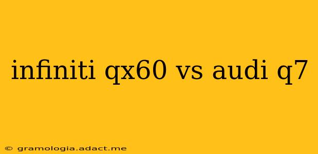 infiniti qx60 vs audi q7