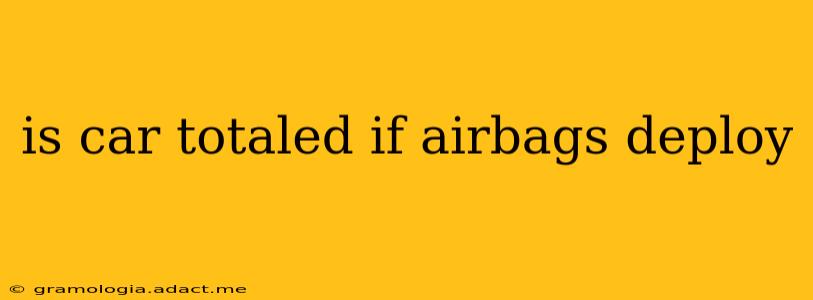 is car totaled if airbags deploy