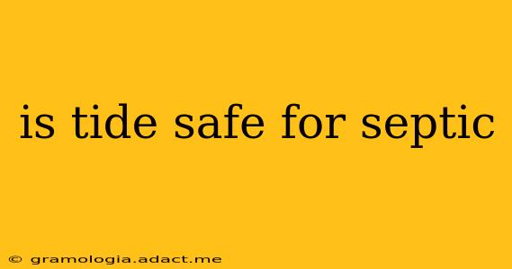 is tide safe for septic