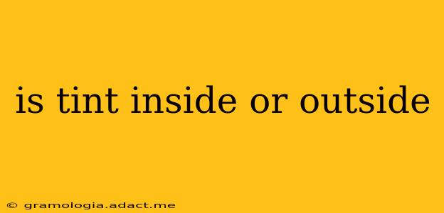 is tint inside or outside