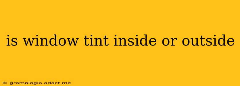 is window tint inside or outside