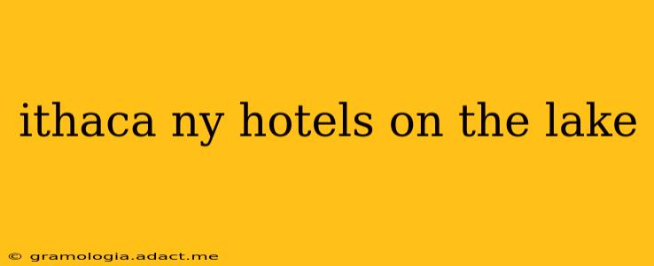 ithaca ny hotels on the lake