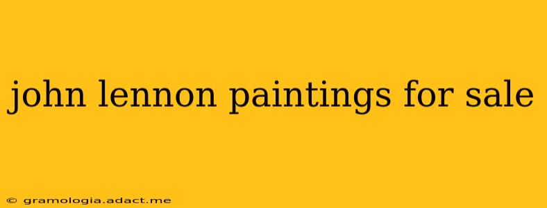 john lennon paintings for sale