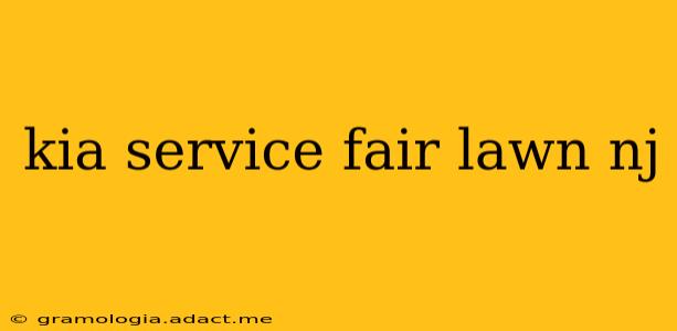 kia service fair lawn nj