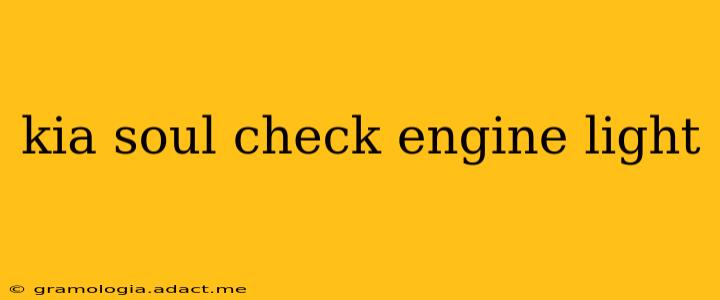 kia soul check engine light