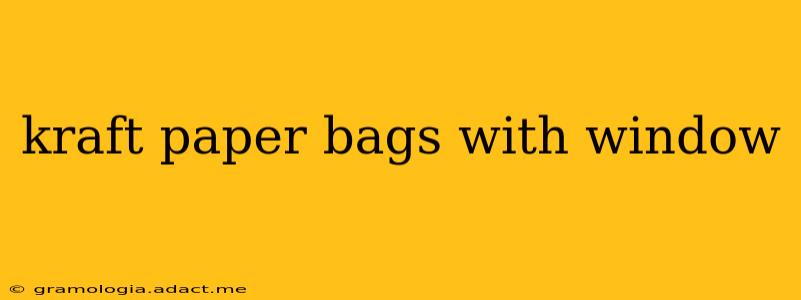 kraft paper bags with window