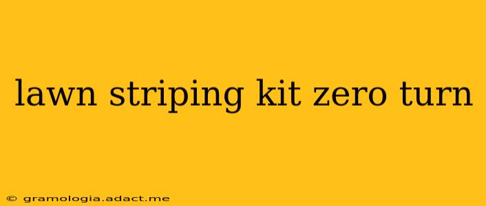 lawn striping kit zero turn