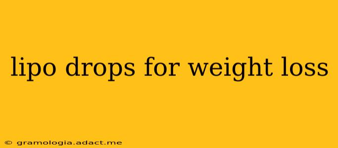 lipo drops for weight loss