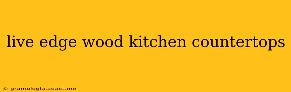 live edge wood kitchen countertops