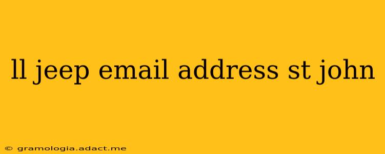 ll jeep email address st john