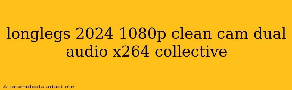 longlegs 2024 1080p clean cam dual audio x264 collective