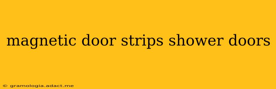 magnetic door strips shower doors