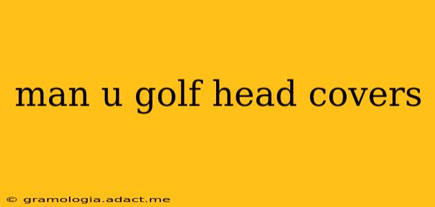 man u golf head covers