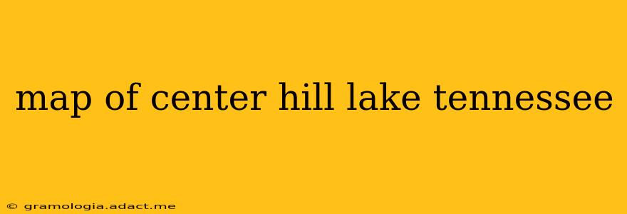 map of center hill lake tennessee