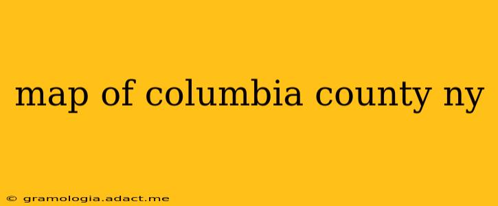 map of columbia county ny
