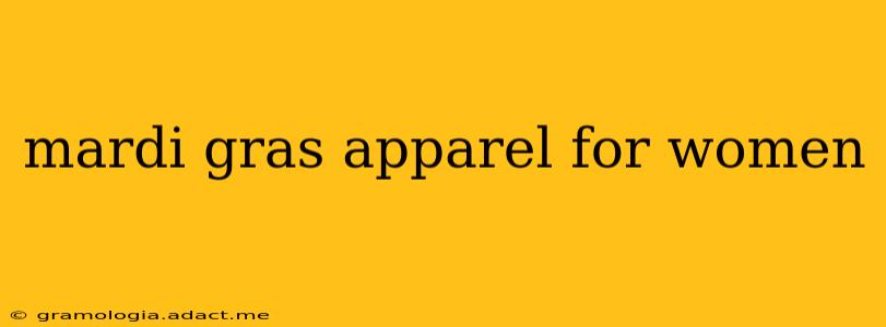 mardi gras apparel for women