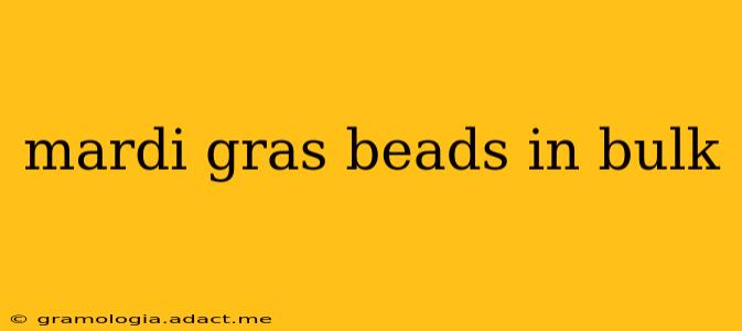 mardi gras beads in bulk
