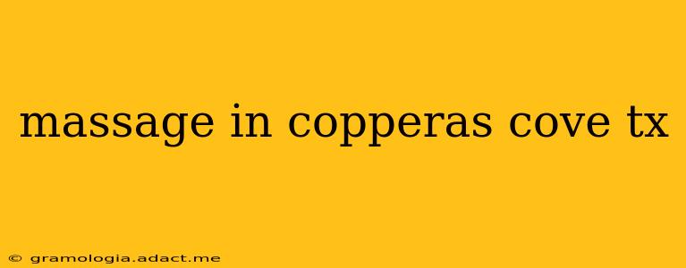 massage in copperas cove tx