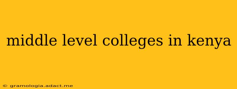 middle level colleges in kenya