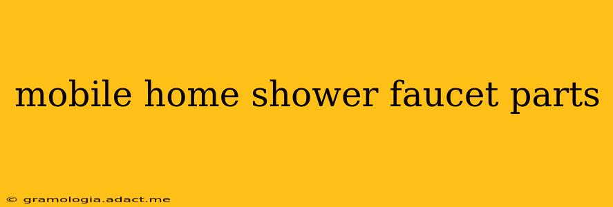 mobile home shower faucet parts