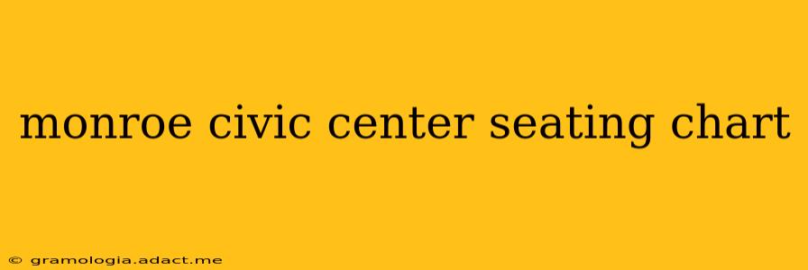 monroe civic center seating chart