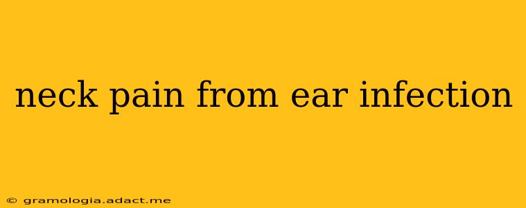 neck pain from ear infection