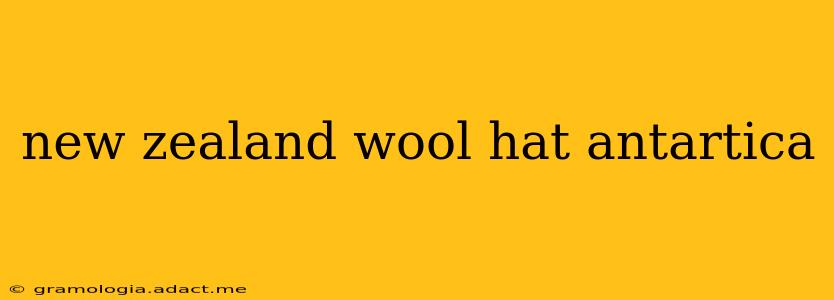 new zealand wool hat antartica