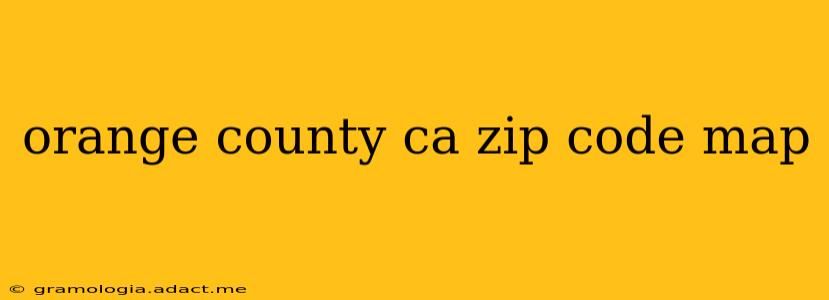 orange county ca zip code map