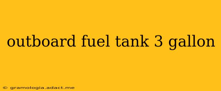 outboard fuel tank 3 gallon