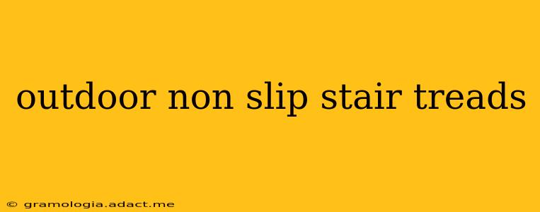 outdoor non slip stair treads