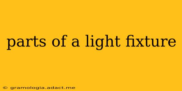 parts of a light fixture