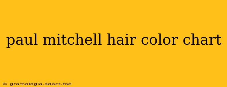 paul mitchell hair color chart