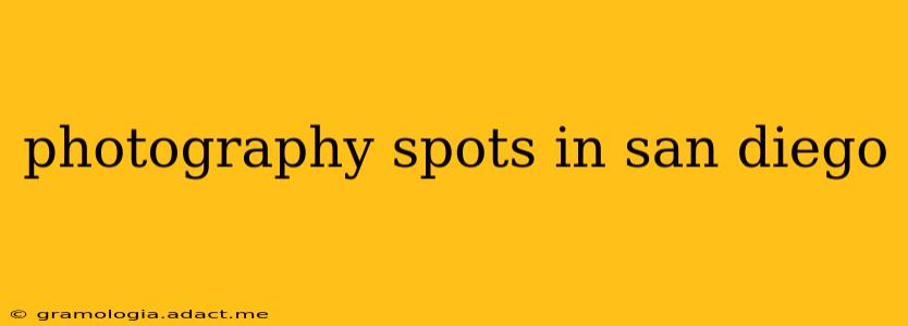 photography spots in san diego