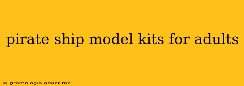pirate ship model kits for adults