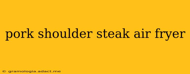 pork shoulder steak air fryer