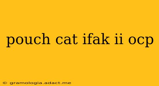 pouch cat ifak ii ocp