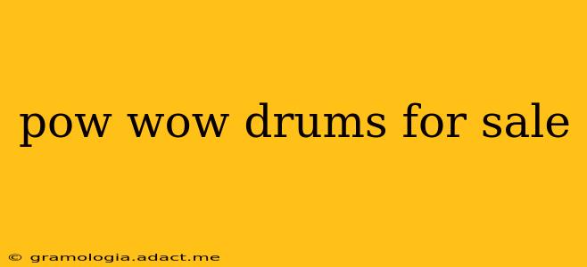 pow wow drums for sale
