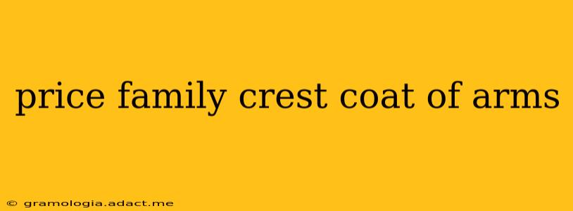 price family crest coat of arms