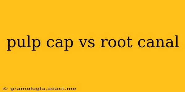pulp cap vs root canal