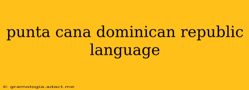 punta cana dominican republic language